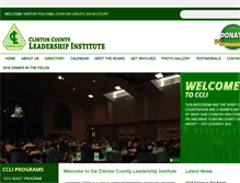 Tablet Screenshot of leadershipclinton.org